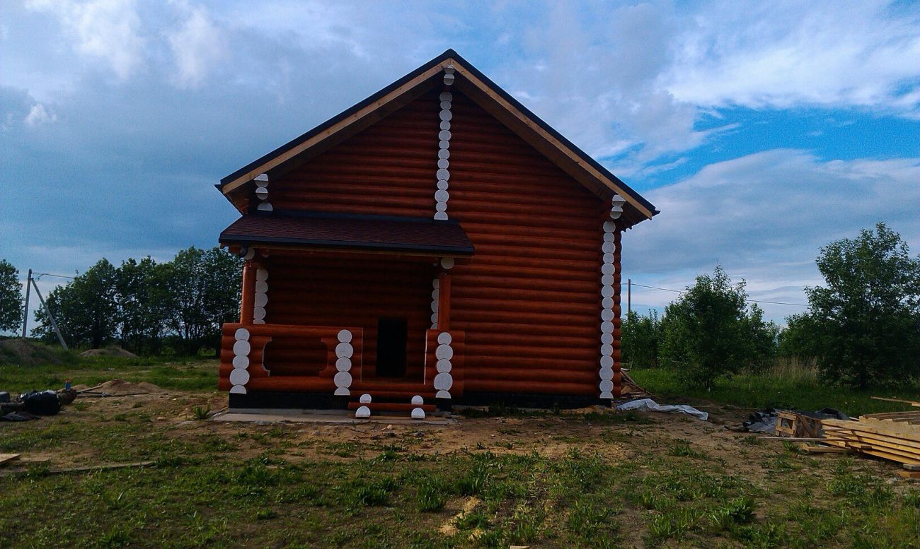 Выполнена частичная наружняя отделка дома-бани во Всеволожском районе Лен. области. | Сямженский лес